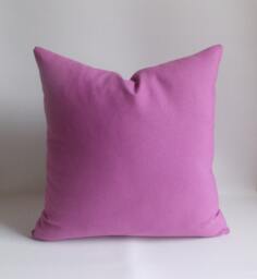 Lilac Pillow Cover, Cotton Canvas, 22x22 Decorative Throw - thumbnail 1