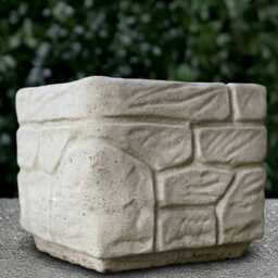 Garden Flower Pot Statue Concrete Plant Sculpture Outdoor Decoration Handmade Ornament - thumbnail 1