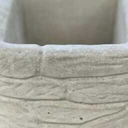 Garden Flower Pot Statue Concrete Plant Sculpture Outdoor Decoration Handmade Ornament - thumbnail 2