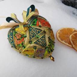 Patchwork Ornaments Hanging Toy Quilted Christmas Gift Holiday Decor Merry New Year's Ornament Kimekomi Toys - thumbnail 2