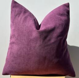 Purple Textured Pillow Cover, Acrylic Polyester Blend, Indoor/Outdoor Decor - 20x20
