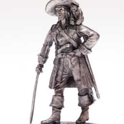 Tin 54mm Pirate Hector Barbossa. Pirates Of The Caribbean - thumbnail 2