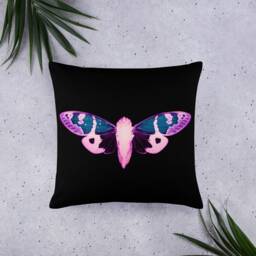 Purple Cicada Cushion Cover - Pillow Case Throw Scatter Insect Gifts Home Decor - thumbnail 3
