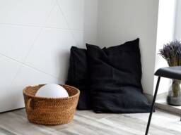 Bed Linen Pillowcase, Black Stonewashed Pillowcases Envelope Closure