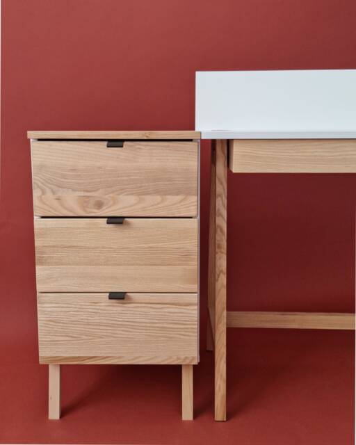 3-Drawer Office Cabinet - Same Height As Desk Luka - image 1