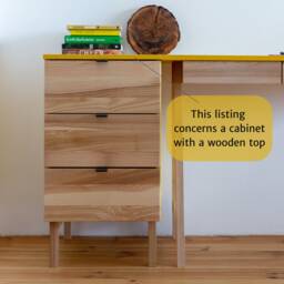 3-Drawer Office Cabinet - Same Height As Desk Luka - thumbnail 3