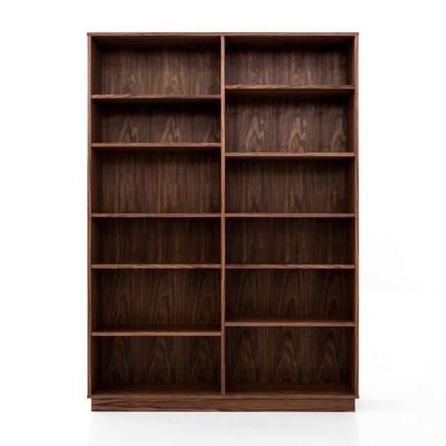 Bookcase, Bookshelf Made Of Walnut Vaneer - Livlo O-R07 - image 1