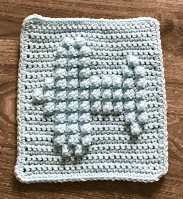 Airplane Square Crochet Pattern - Baby Blanket Squares Washcloth Facecloth - image 1