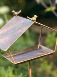 standing Metal Garden Bird Table