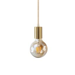 Gold Pendant Light Chandelier Brass Ceiling Lighting Minimal Hanging Lamp Edison Home Decor - thumbnail 2