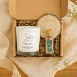 Mum Remembrance Aromatherapy Candle - Funeral, Memorial Gift With Box & Matches, 100% Natural - thumbnail 1