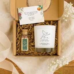 Mum Remembrance Aromatherapy Candle - Funeral, Memorial Gift With Box & Matches, 100% Natural - thumbnail 2