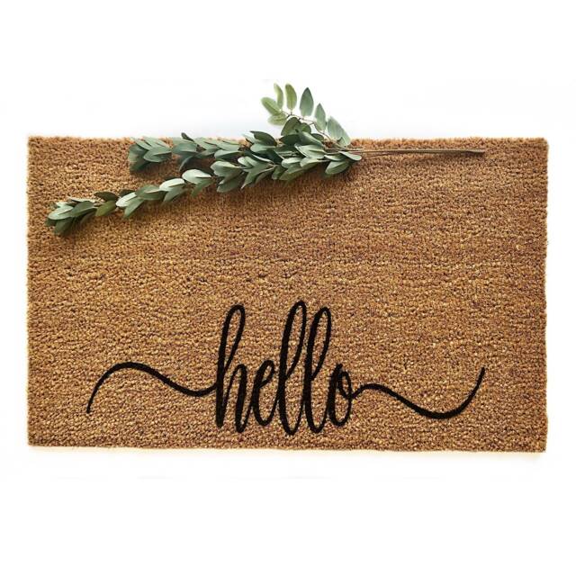 Welcome Doormat - Funny Mat Front Door Rug Cute Entryway Home Porch Decor Housewarming Gift Hello - image 1