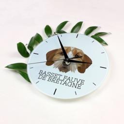A Clock With A Basset Fauve De Bretagne Dog. New Collection The Geometric Dog - thumbnail 2