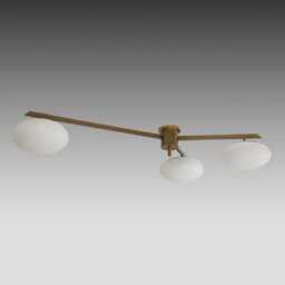 1960S Angelo Lelii Arredoluce Tre Lune Ceiling Light Vintage L Italian Pendant Lamp With Glass Ball Modern Flush Mount Kalmar - thumbnail 2