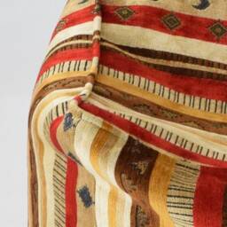 Kilim Pattern Fabric Bean Bag Pouf Cover F03 Turkish Moroccan Tribal Bohemian Square Kilim Rug Poef Puff Footstool - thumbnail 2