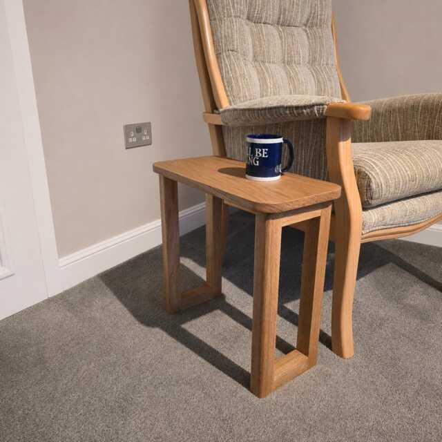 Solid White American Oak Side Table - image 1