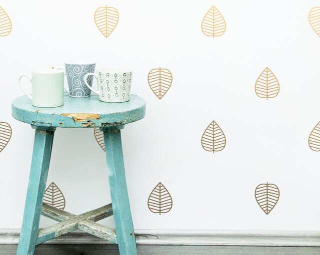 Leaf Wall Decals - Fall Decor, Autumn Vinyl Decals, Nursery Stickers, Woodland Decor - image 1