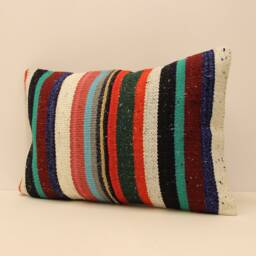 Turkish Kilim Lumbar Pillow 16x24 Boho Pillow Bohemian Cushion Navajo Rugturkish Cover Armchair Case 4Kaf-121 - thumbnail 3