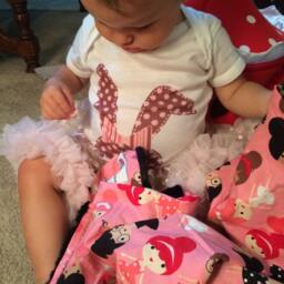 "Robert Kauffman's Pink Ballerina Mini Baby Blanket ""Dulce De Chloe" - thumbnail 4