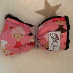 "Robert Kauffman's Pink Ballerina Mini Baby Blanket ""Dulce De Chloe" - thumbnail 2