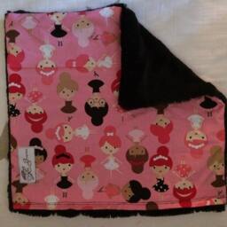 "Robert Kauffman's Pink Ballerina Mini Baby Blanket ""Dulce De Chloe" - thumbnail 3