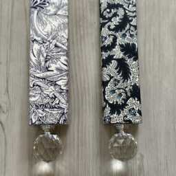 Liberty Fabric Door Stop Wedge Recycled Hardwood, Choice Of Knob Freepost - thumbnail 2