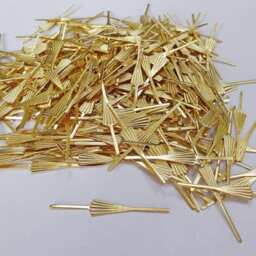 250 Arrow Clasps Art Deco Fan Metal Chandelier Light Links Make Chains Crystals Drops Lamp Parts Components Restoration Chrome Brass Copper - thumbnail 3