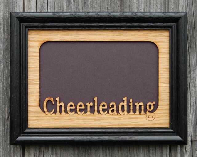 5x7 Cheerleading Photo Frame, Gift, Decor, Cheer Parent, Coach, Holds 4x6 Picture - image 1
