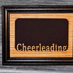 5x7 Cheerleading Photo Frame, Gift, Decor, Cheer Parent, Coach, Holds 4x6 Picture - thumbnail 2