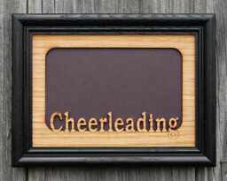 5x7 Cheerleading Photo Frame, Gift, Decor, Cheer Parent, Coach, Holds 4x6 Picture - thumbnail 1