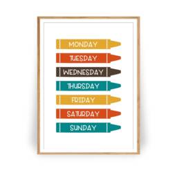 Nursery Wall Art, Colourful Playroom Prints, Print, Decor, Learning Abc Number Educational - thumbnail 3