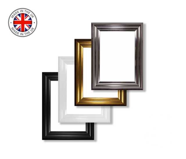 Modern Picture Frame Vienna Range, Black, White, Gold, Chrome, A1-A5 - image 1