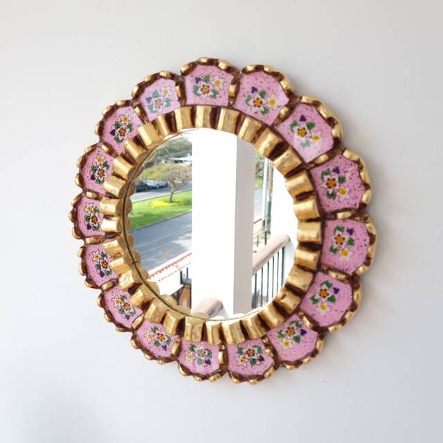 "Peruvian Mirrors ""Harmonious 30cm Pink" - image 1