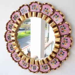"Peruvian Mirrors ""Harmonious 30cm Pink" - thumbnail 2