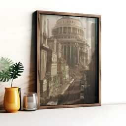 Modern Roman Empire Cityscape Poster Alternative History Art Print - thumbnail 2