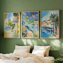 Set Of 3 South Carolina Posters, Usa Travel Prints, Coastal Wall Art Decor, Scenic Home State Sets - thumbnail 2