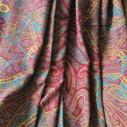 Luxury Boiled Pure Merino Wool Reversible Sofa Or Bed Throws - Ultimate Comfort & Style- Classic Indian Abstract Print Rust Brown - thumbnail 4