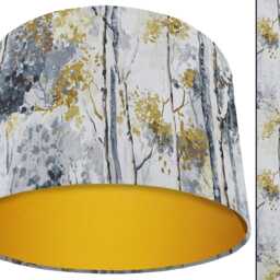 Silver Birch Lampshade Scandi Style Ceiling Or Table Light - thumbnail 3