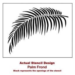 Palm Frond Wall Art Stencil - Painting Stencils For Easy Room Makeover Large Walls Crafts - thumbnail 4
