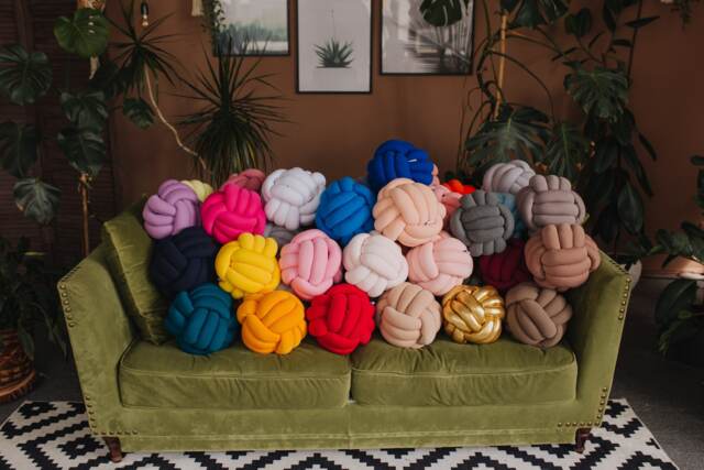 Knot Pillow Throw Cushion Decorative Throw For Boy Room - image 1