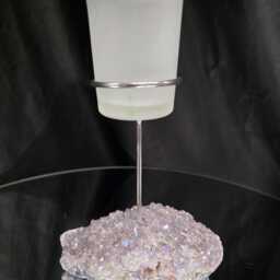 Premium A Grade Angel Aura No. 3 Cluster Druzy Candle/1 Cup Tealight Holder 469G H18xw11xw8cm - thumbnail 2
