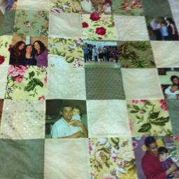Mother's Day Gift For Mom. Quilt. Photo Collage Personalized Blanket. Custom Ideas For Mother - thumbnail 3