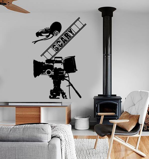 Wall Vinyl Decal Art Scary Movie Thriller Horror Film Cinema Decor 1363Dz - image 1