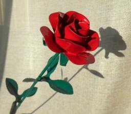 Metal Red Rose Decoration Floral Roses Gift Flower Steel Wedding ?????????????? Rosa ?????? Ardaigh Surgens Roos ???????? ???? ?????????????? ?????? ????????