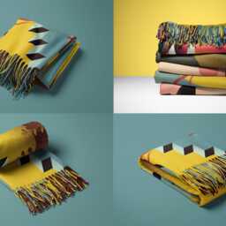 Tassel Fringe Blanket Mockup Set - thumbnail 3