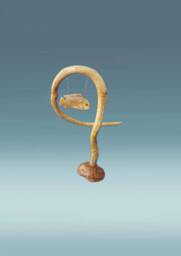 Wooden Fish, Fish Sculpture, Modern Hand Carved Wood Art, Fishing Gift, Wooden Decor - thumbnail 1