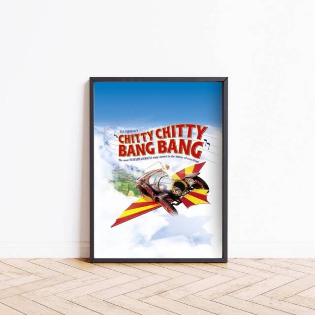 Chitty Bang Musical Poster, Broadway Theatre Print, London West End Show Framed Wall Art Christmas Gift For Fans - image 1