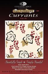 Wall Pattern Stencil Kit Currants - Reusable Stencils For Easy Wall Decor - thumbnail 3