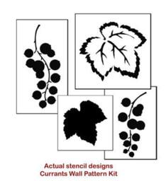 Wall Pattern Stencil Kit Currants - Reusable Stencils For Easy Wall Decor - thumbnail 4